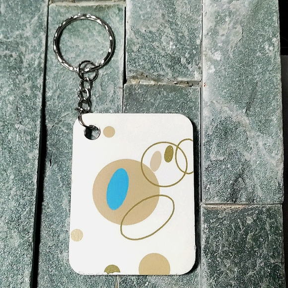 NEW Handmade Keychain Bag Tag! Italian Wood ArtDeco6. "I LOVE My Bag" Wood Heart - Picture 2 of 6